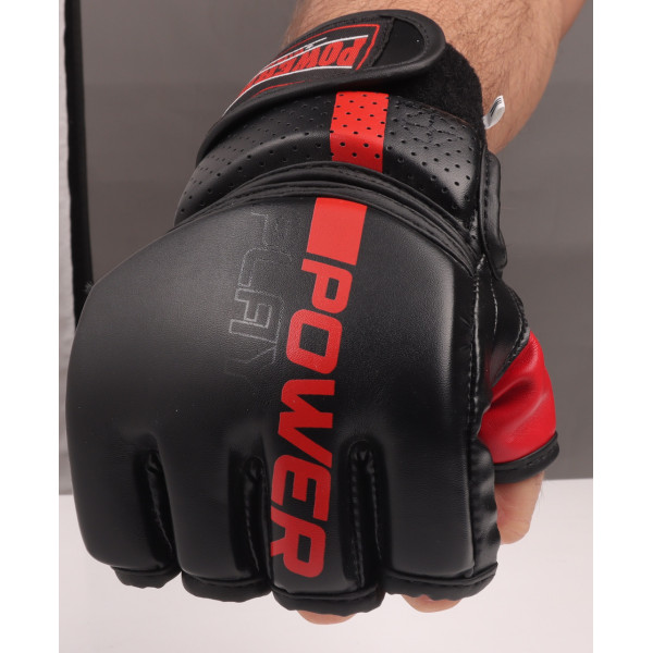 Рукавиці для MMA PowerPlay 3093 Чорні XL