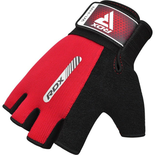 Рукавички для фітнесу RDX W1 HALF RED-L