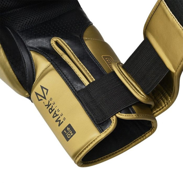 Боксерські рукавиці RDX MARK PRO SPARRING TRI LIRA 2 GOLDEN-10 унцій (капа в комплекті)