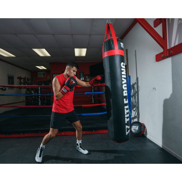 Боксерські рукавиці TITLE Boxing Guts and Glory Black/Red S 10oz