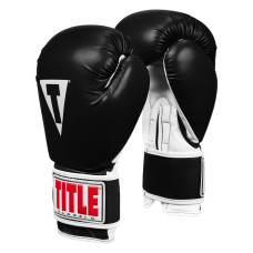 Боксерські рукавиці TITLE Classic Pro Style 3.0 Black/White 12 oz