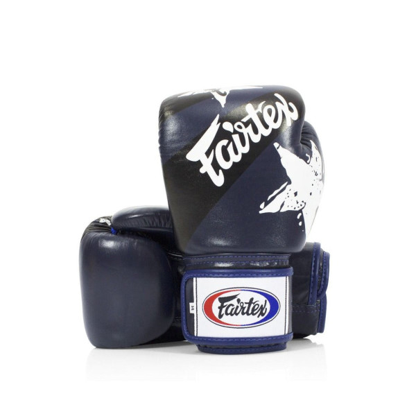 Боксерські рукавиці Fairtex BGV1 Nation Print Blue 14 унцій