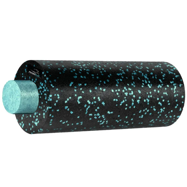 Масажний набір PowerPlay PP_4015 EPP Foam Roller Set 4in1 (2-ва роли + 2-ва м'ячі) Чорно-бірюзовий