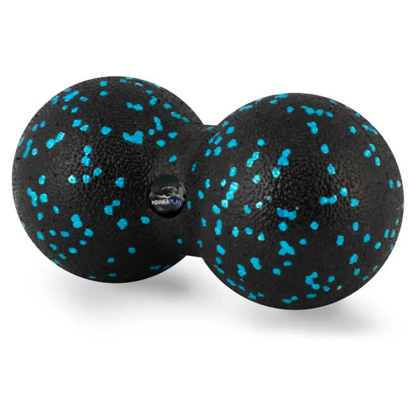 Масажний набір PowerPlay PP_4015 EPP Foam Roller Set 4in1 (2-ва роли + 2-ва м'ячі) Чорно-бірюзовий