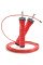 Скакалка швидкісна на підшипниках PowerPlay 4208 Fitness Jump Rope Червона (3m.)
