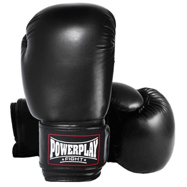 Боксерські рукавиці PowerPlay 3004 Classic Чорні 6 унцій