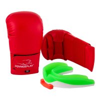 Рукавиці для карате PowerPlay 3027 Червоні S