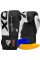 Боксерські рукавиці RDX F4 Boxing Sparring Gloves Hook&Loop WHITE/BLACK 14 унцій (капа у комплекті)