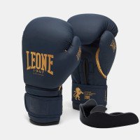 Боксерські рукавиці Leone GN059B Blue Edition 16 унцій (капу в комплекті)