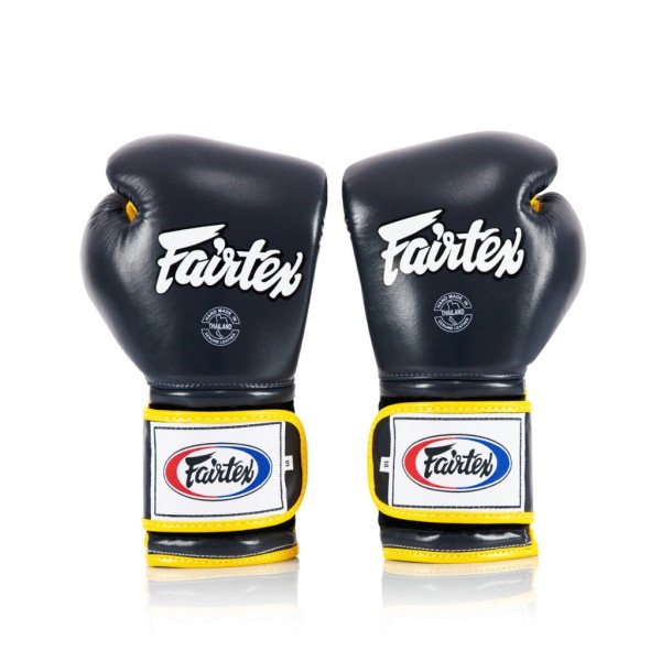Боксерські рукавиці Fairtex BGV9 Mexican Blue/Yellow 18 унцій
