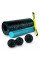 Масажний набір PowerPlay PP_4015 EPP Foam Roller Set 4in1 (2-ва роли + 2-ва м'ячі) Чорно-бірюзовий