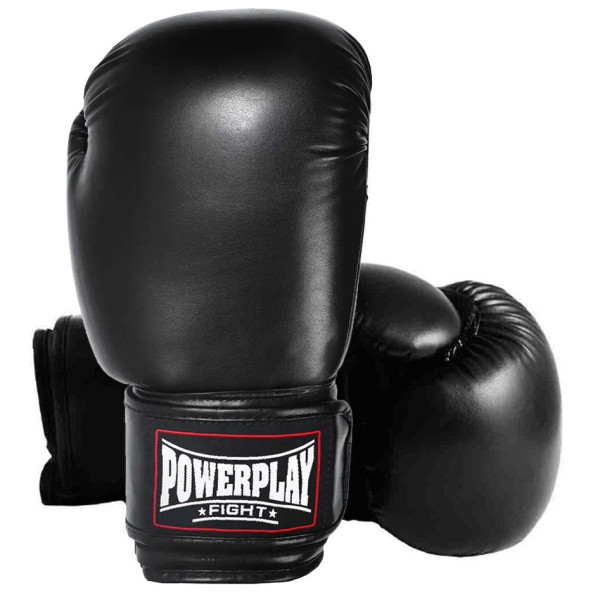 Боксерські рукавиці PowerPlay 3004 Classic Чорні 8 унцій