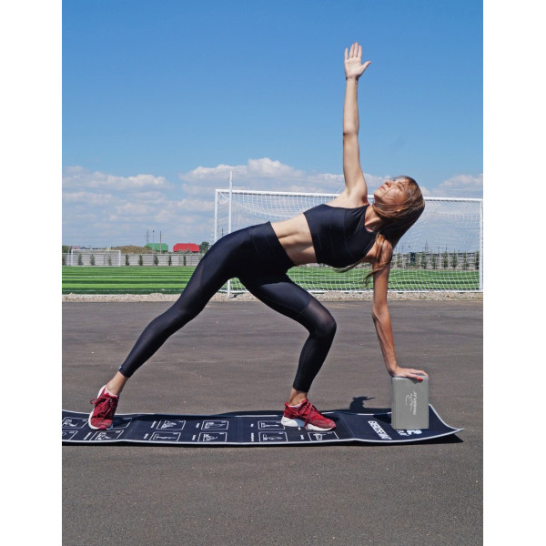 Блок для йоги PowerPlay 4006 Yoga Brick Сірий