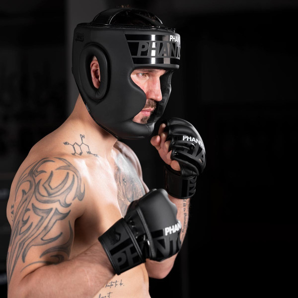 Рукавиці для ММА Phantom APEX Black L/XL