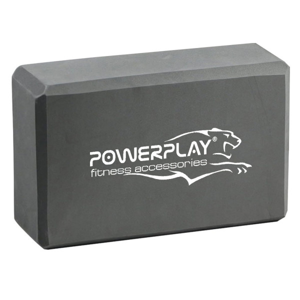 Блок для йоги PowerPlay 4006 Yoga Brick Сірий
