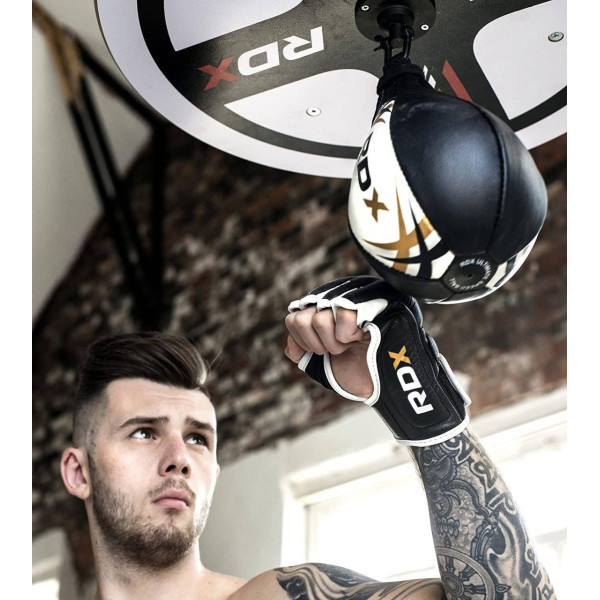 Пневмогруша боксерська RDX 2Y Boxing Speed Ball Leather Multi White/Red