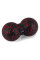 Масажний м'яч подвійний PowerPlay PP-4352 Epp foam peanut ball (d8*16cm.) Чорно/Червоний