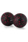 Масажний м'яч подвійний PowerPlay PP-4352 Epp foam peanut ball (d8*16cm.) Чорно/Червоний