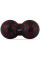 Масажний м'яч подвійний PowerPlay PP-4352 Epp foam peanut ball (d8*16cm.) Чорно/Червоний