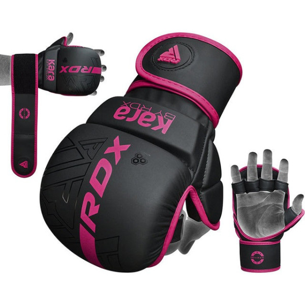 Рукавиці для ММА F6 MATTE PINK PLUS-M/L (капа в комплекті)
