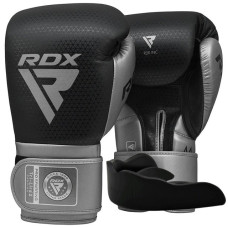 Боксерські рукавиці RDX MARK PRO SPARRING TRI LIRA 2 SILVER-14 унцій (капа в комплекті)
