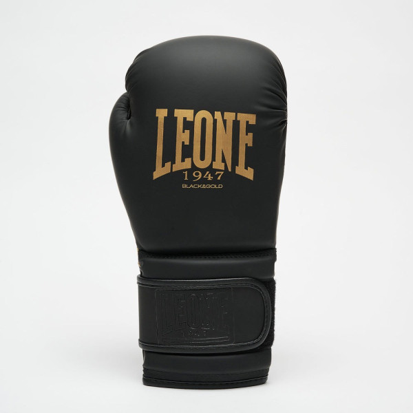 Боксерські рукавиці Leone GN059D Black/Gold 12 унцій (капу в комплекті)