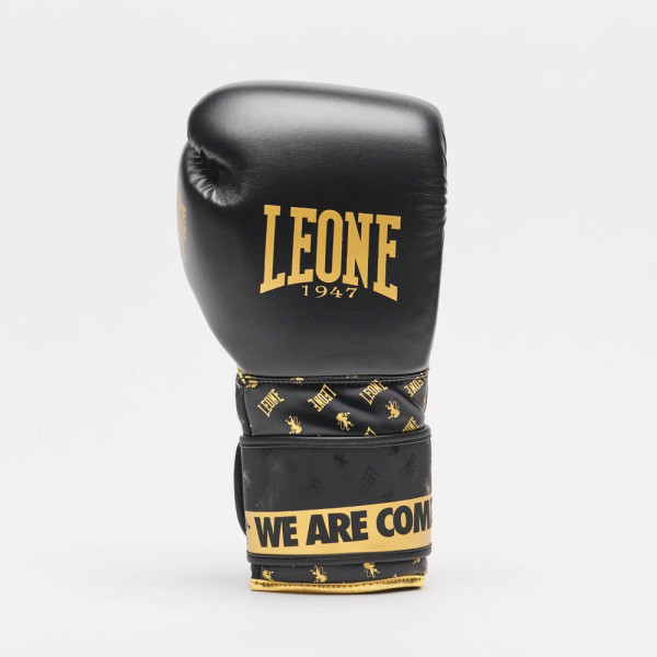 Боксерські рукавиці Leone GN220 DNA Black 12 унцій (бинти 4 м. в комплекті)