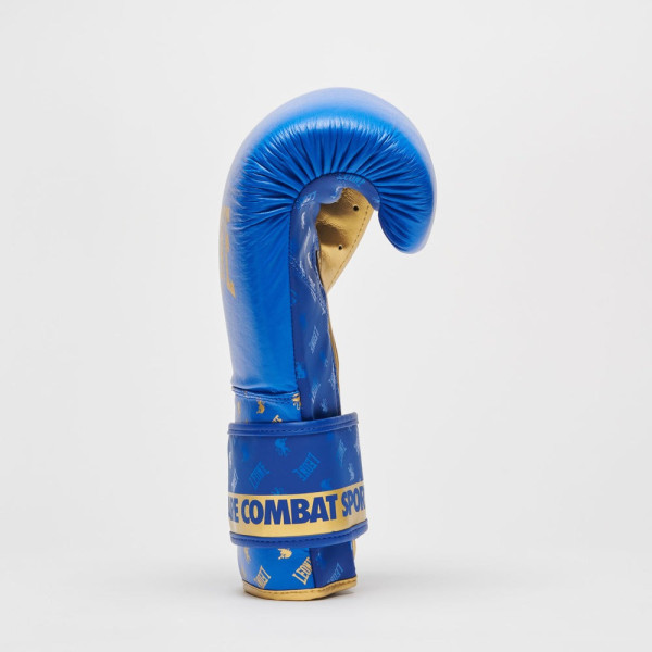 Боксерські рукавиці Leone GN220 DNA Blue 14 унцій (бинти 4 м. в комплекті)