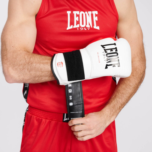 Боксерські рукавиці Leone GN113 IL TECNICO N3 White 12 унцій (бинти 4 м. в комплекті)