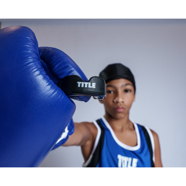 Капа TITLE Boxing Super Shield X2 доросла (вік 11+) Black