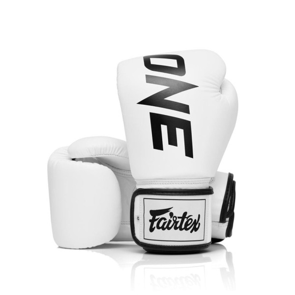 Боксерські рукавиці Fairtex BGV1-ONE (натуральна шкіра) White 14 унцій