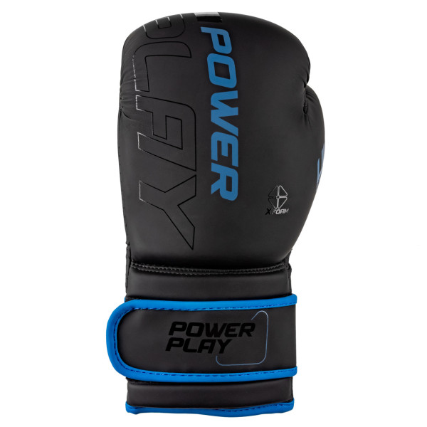 Боксерські рукавиці PowerPlay 3024 Ultra Mat Чорно-Темно сині 8 унцій