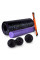 Масажний набір PowerPlay PP_4015 EPP Foam Roller Set 4in1 (2-ва роли + 2-ва м'ячі) Чорно-Фіолетовий