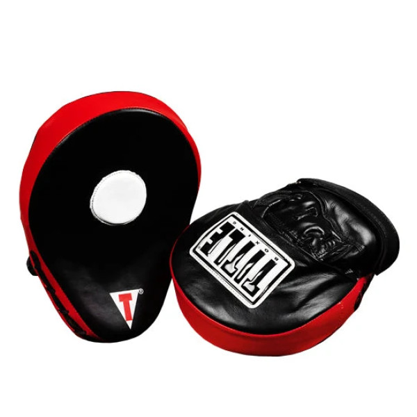 Лапи боксерські TITLE Boxing Incredi-Ball Leather Punch Mitts 2.0 Black/Red