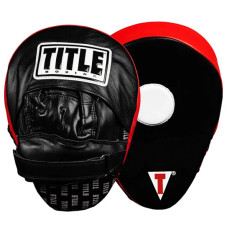 Лапи боксерські TITLE Boxing Incredi-Ball Leather Punch Mitts 2.0 Black/Red