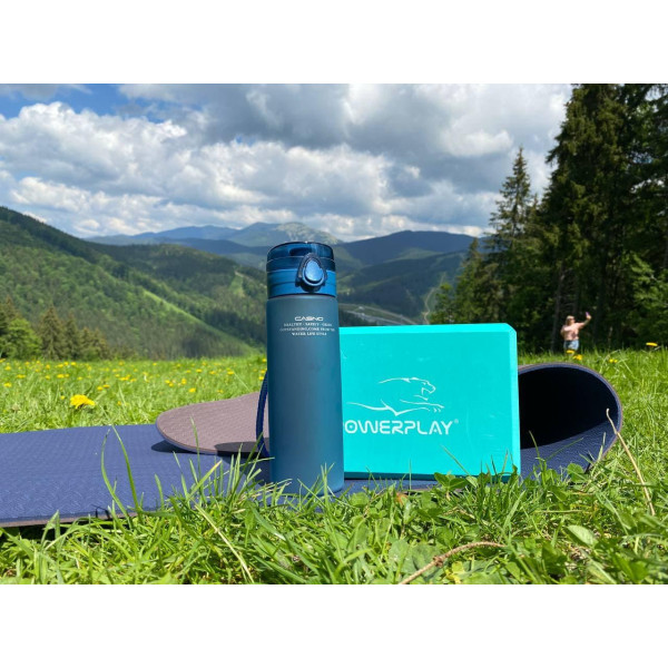 Блок для йоги 2 шт. (пара) PowerPlay 4006 Yoga Brick EVA Мятні