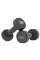 Гантель вінілова PowerPlay 4125 Achilles 2*2 кг. Чорні (2шт.)