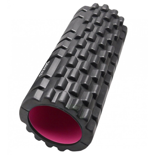 Масажний ролик (роллер) Power System PS-4050 Fitness Foam Roller Black/Pink (33x15см.)