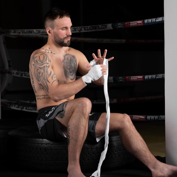 Бинти для боксу Phantom Impact White 400cm. (4м.)