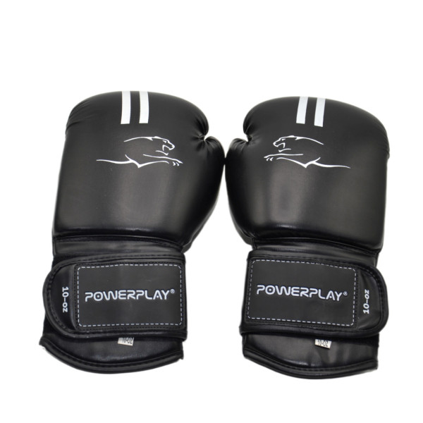 Боксерські рукавиці PowerPlay 3016 Contender Чорно-Білі 10 унцій