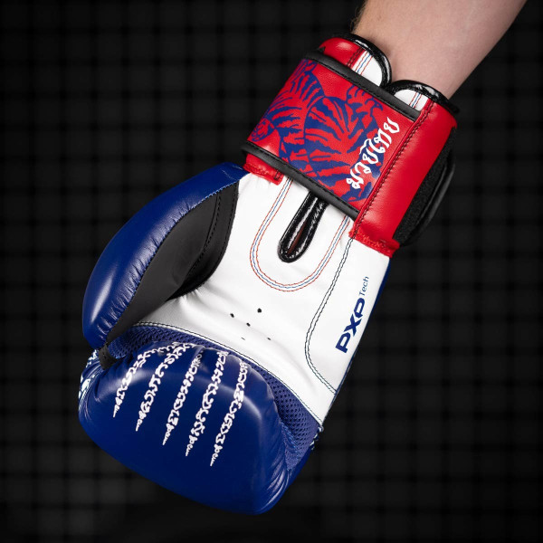 Боксерські рукавиці Phantom Muay Thai Blue 14 унцій (капа в подарунок)