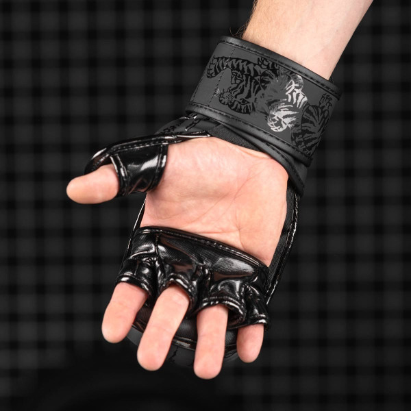 Рукавиці для ММА Phantom Muay Thai Black L/XL (капа в подарунок)