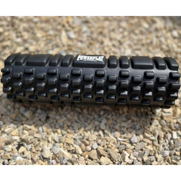 Масажний ролик (роллер) PowerPlay 4342 Massage Roller Чорний (30x10см.)