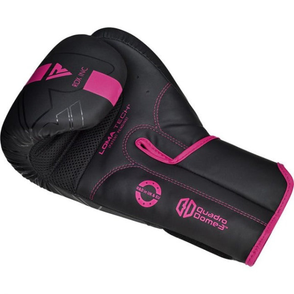 Боксерські рукавиці RDX F6 MATTE PINK-10OZ (капа в комплекті)