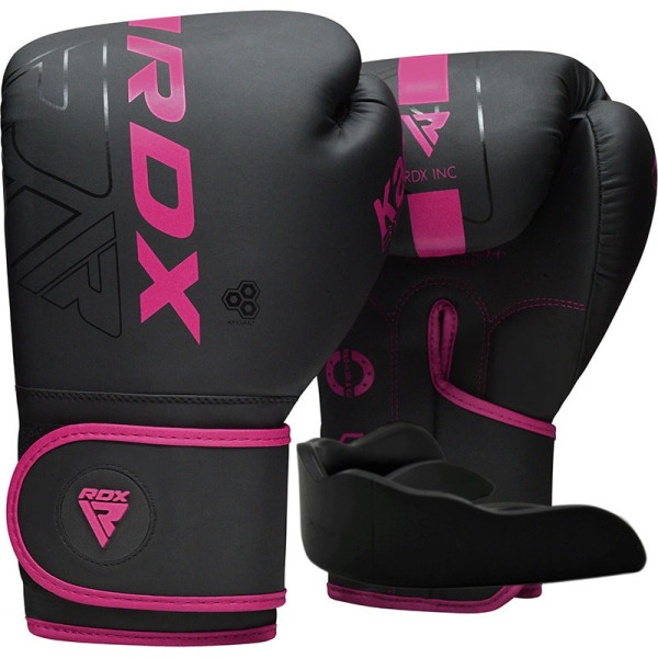 Боксерські рукавиці RDX F6 MATTE PINK-10OZ (капа в комплекті)