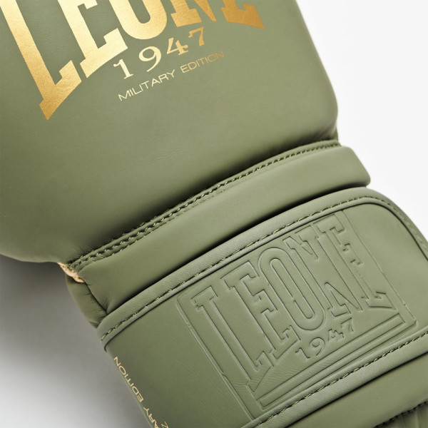 Боксерські рукавиці Leone GN059G MILITARY EDITION Green 10 унцій (капу в комплекті)