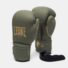 Боксерські рукавиці Leone GN059G MILITARY EDITION Green 10 унцій (капу в комплекті)