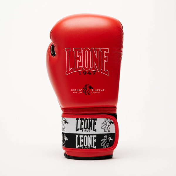 Боксерські рукавиці Leone GN208 ICONIC Red 14 унцій (бинти 4 м. в комплекті)