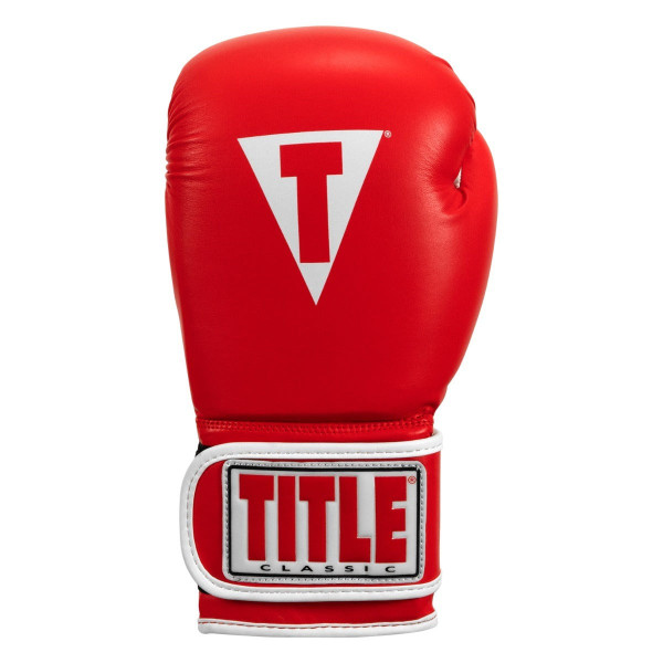 Боксерські рукавиці TITLE Classic Pro Style 3.0 Red/White 12 oz