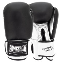 Боксерські рукавиці PowerPlay 3004 Classic Чорно-Білі 14 унцій